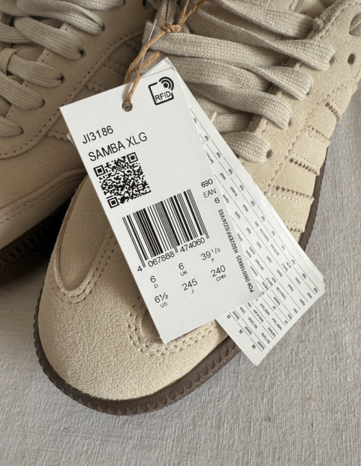 Adidas Samba XLG Light Brown x Alumina